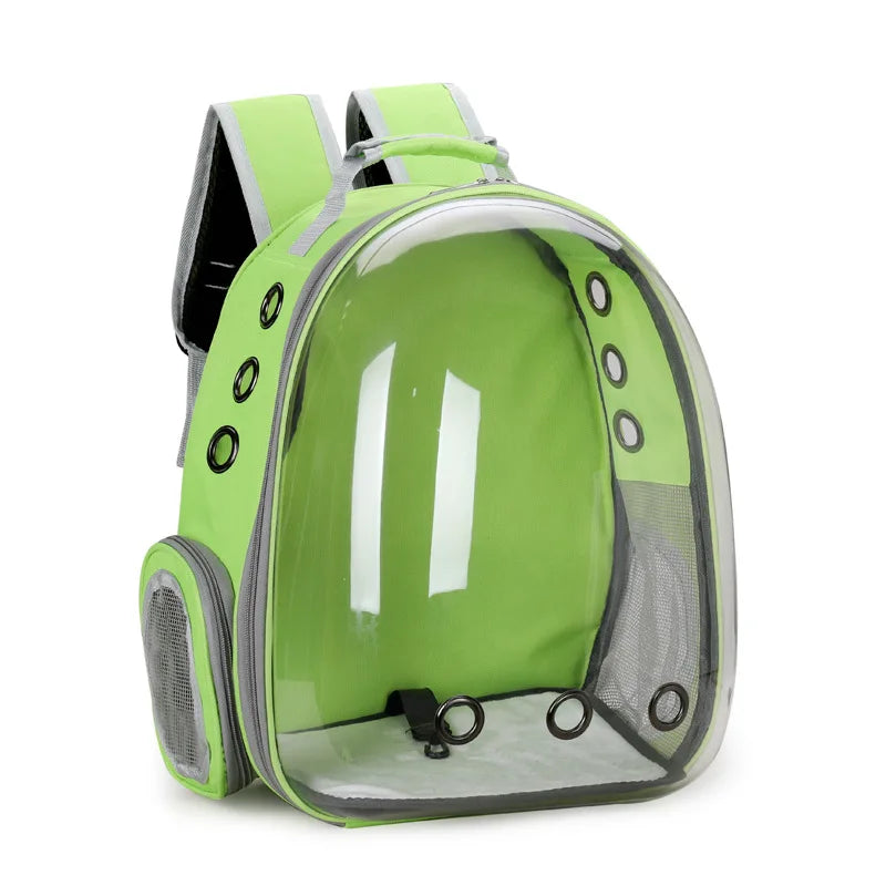Pet Carrier Backpack Transparent Window Small Animal Puppy Cat Carrying Bag Breathable Outdoor Travel Backpack Pet Supplies