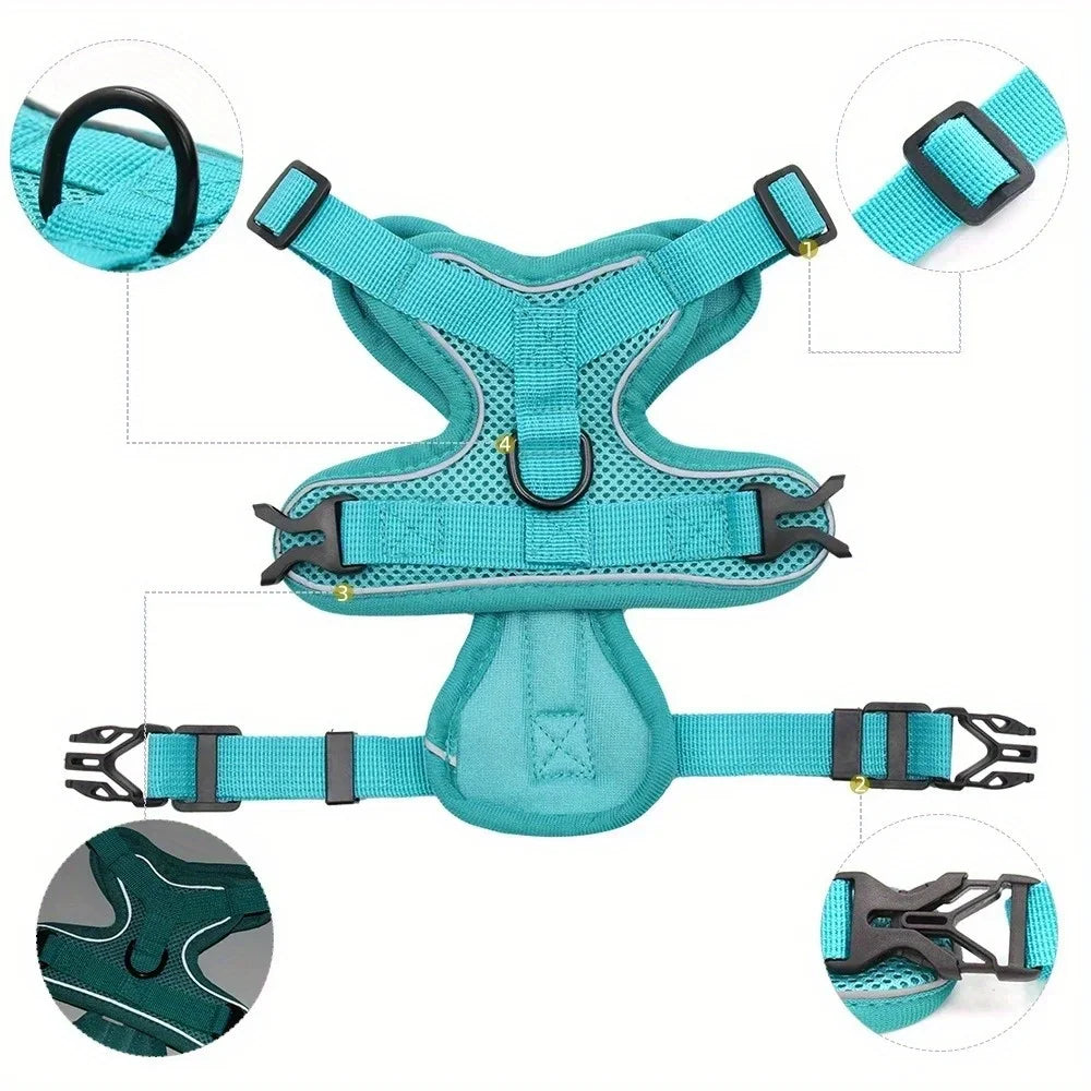 Lum iPaw™ Reflective Comfort Harness & Leash Set