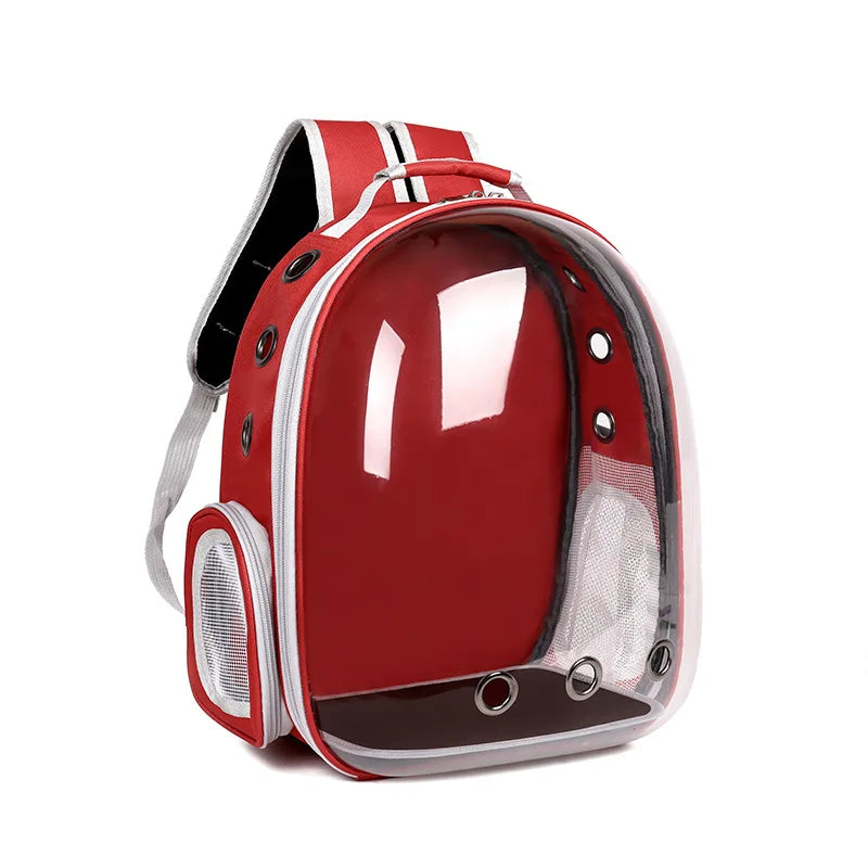 Pet Carrier Backpack Transparent Window Small Animal Puppy Cat Carrying Bag Breathable Outdoor Travel Backpack Pet Supplies