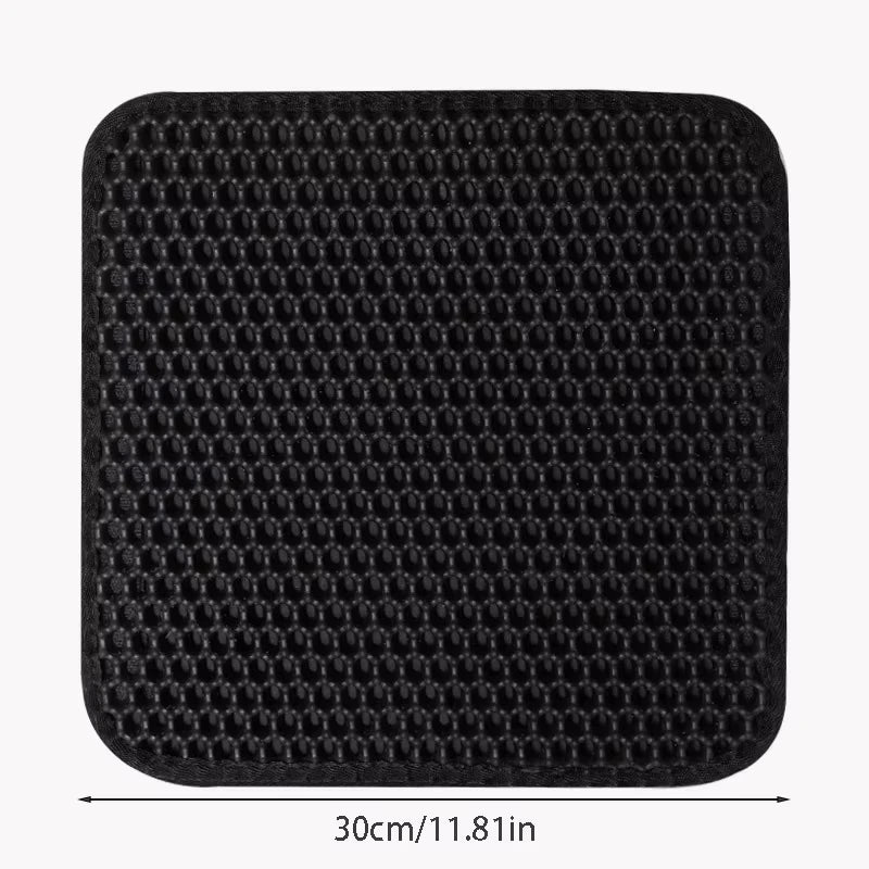 1/2/3Pcs 30x30cm Pet Litter Mat Waterproof Double Layer Pet Litter Mat Non Slip Mat Washable Cat Mat Pet Supplies