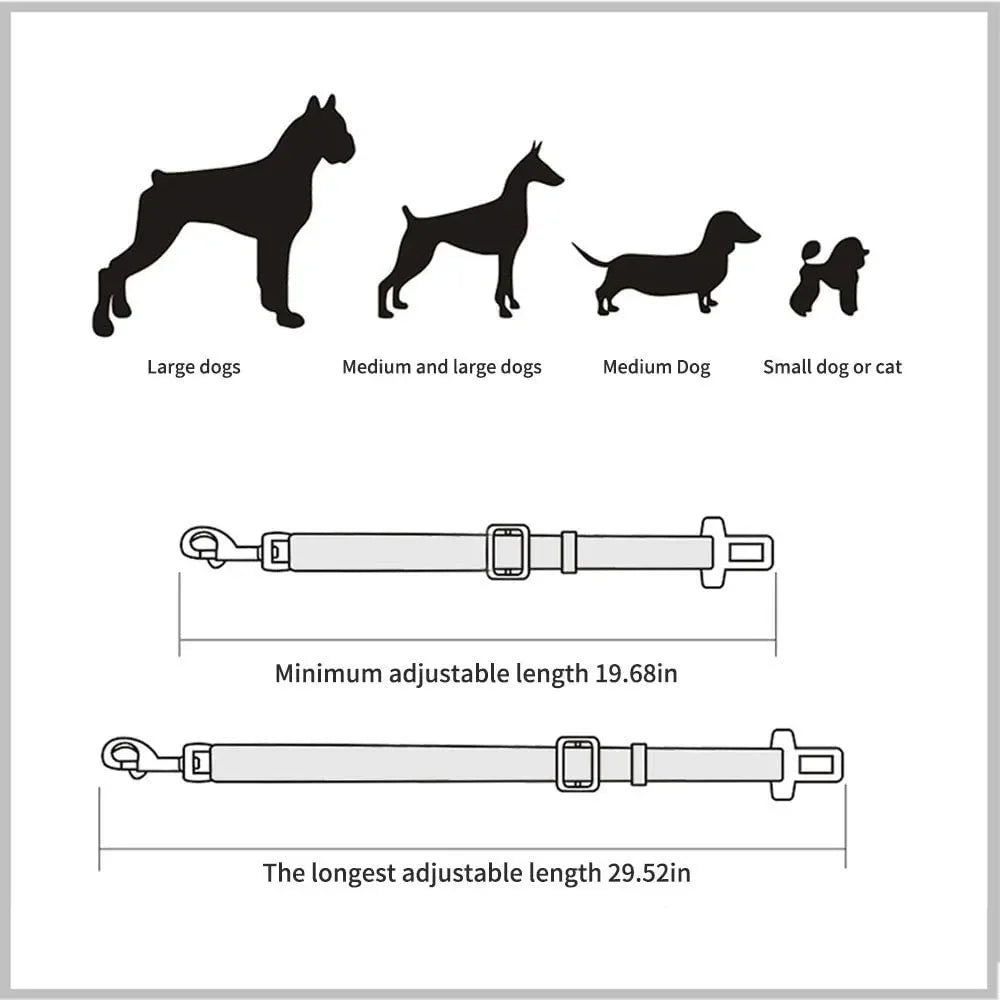 Drive Guard™ Adjustable Pet Safety Seatbelt Clip