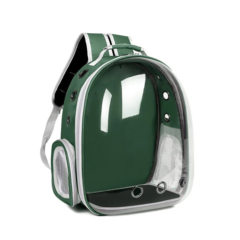 Pet Carrier Backpack Transparent Window Small Animal Puppy Cat Carrying Bag Breathable Outdoor Travel Backpack Pet Supplies