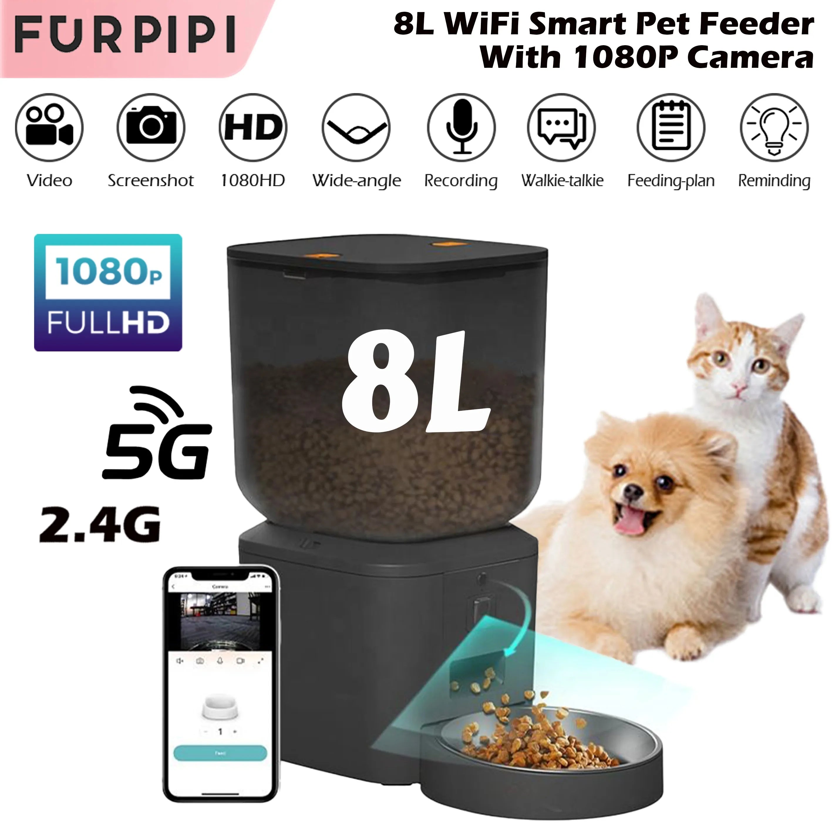 Furpipi™ Vision Pro 8L Smart Feeder