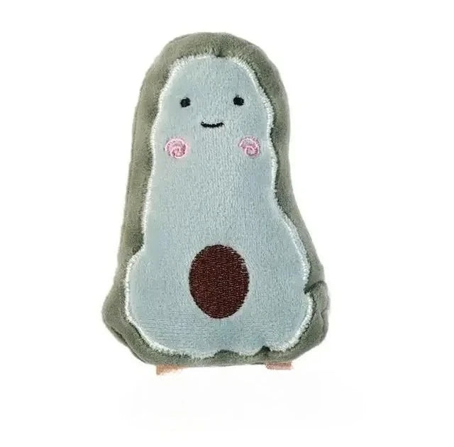 Plush Cat Toys Interactive Kicker Teeth Grinding Fruit Shaped Pet Toy for Kittens