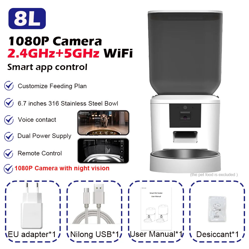 Furpipi™ Smart Vision 8L Auto Feeder