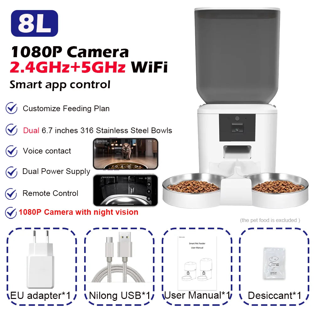 Furpipi™ Smart Vision 8L Auto Feeder