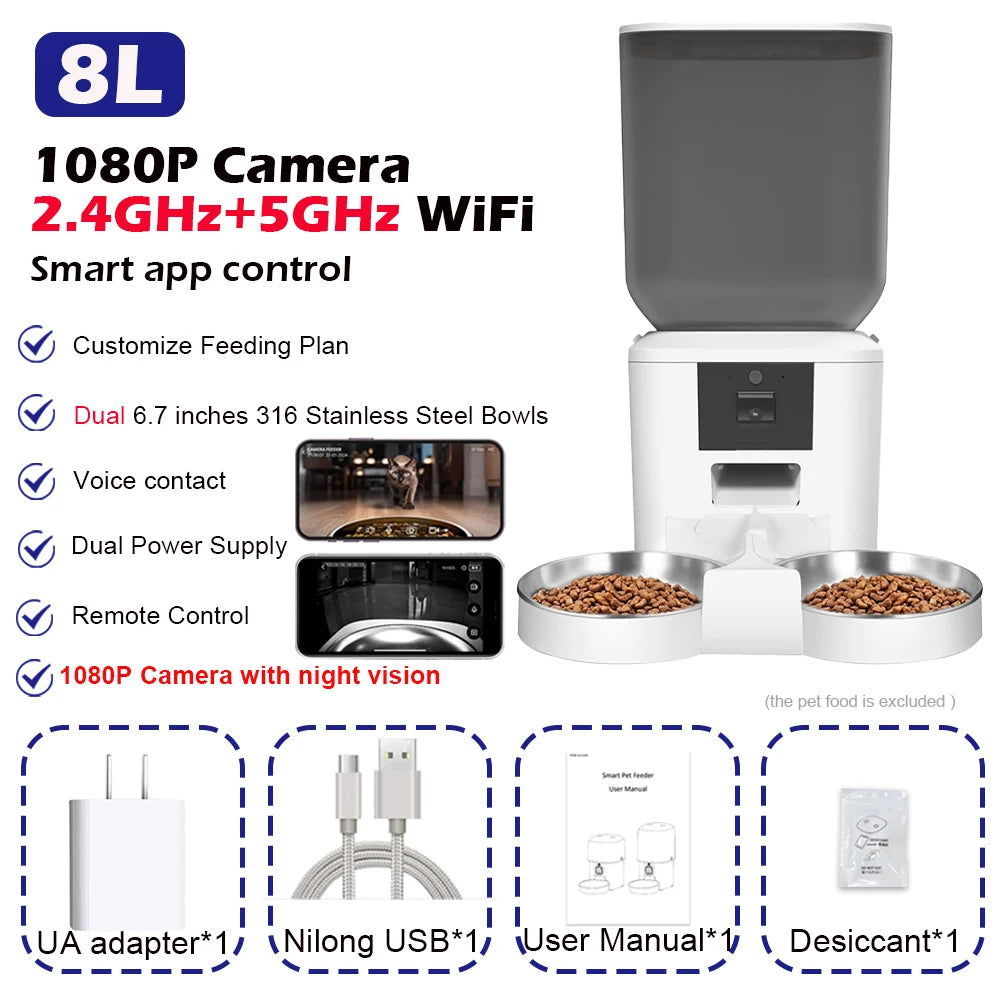 Furpipi™ Smart Vision 8L Auto Feeder