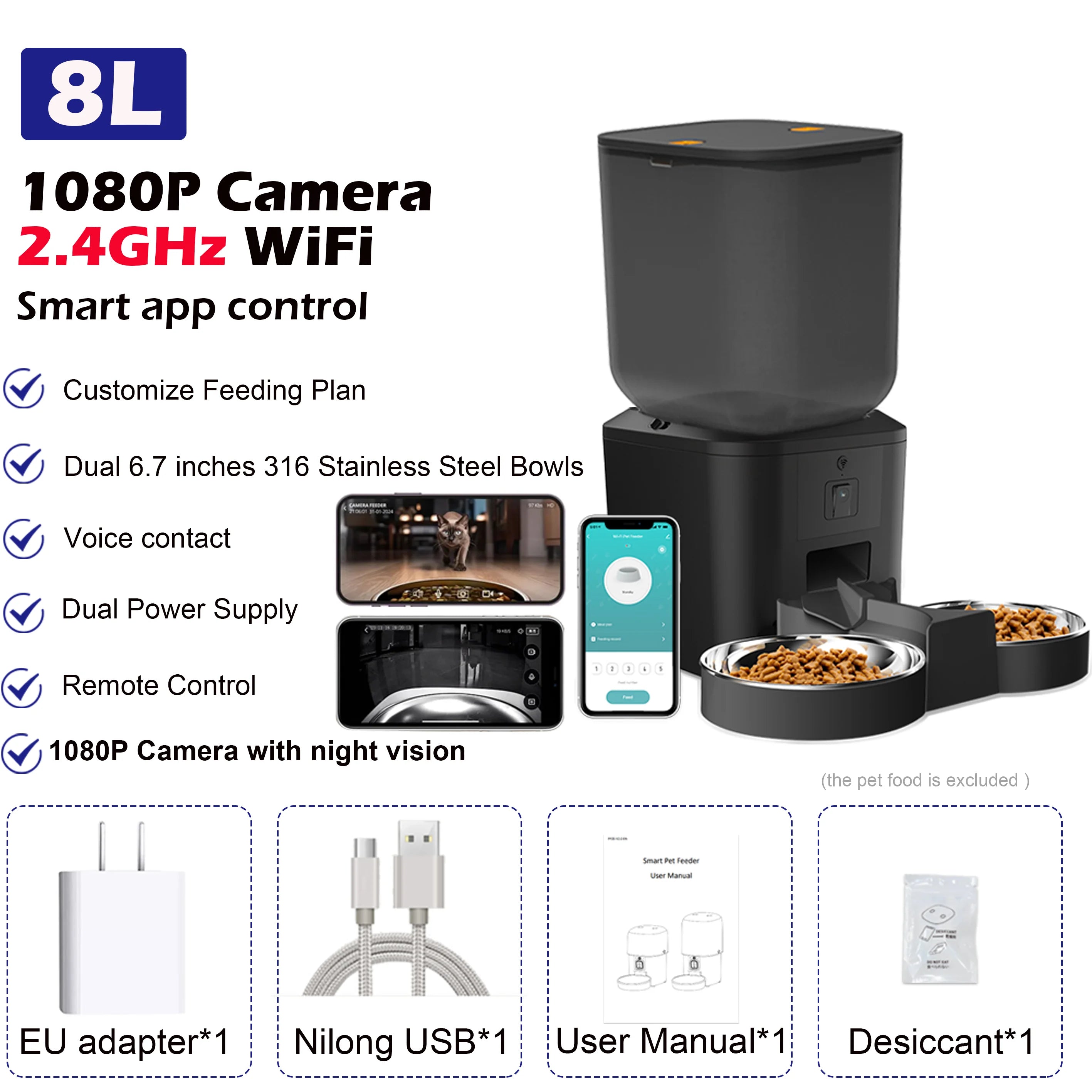 Furpipi™ Vision Pro 8L Smart Feeder