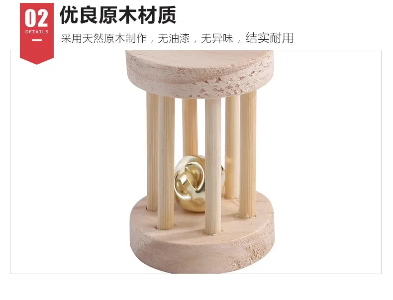 Pet Rabbit Guinea Pig Parrot Play Molar Wooden Supplies Combination Hamsters Rabbit Rat Toys Hamster Toys Set