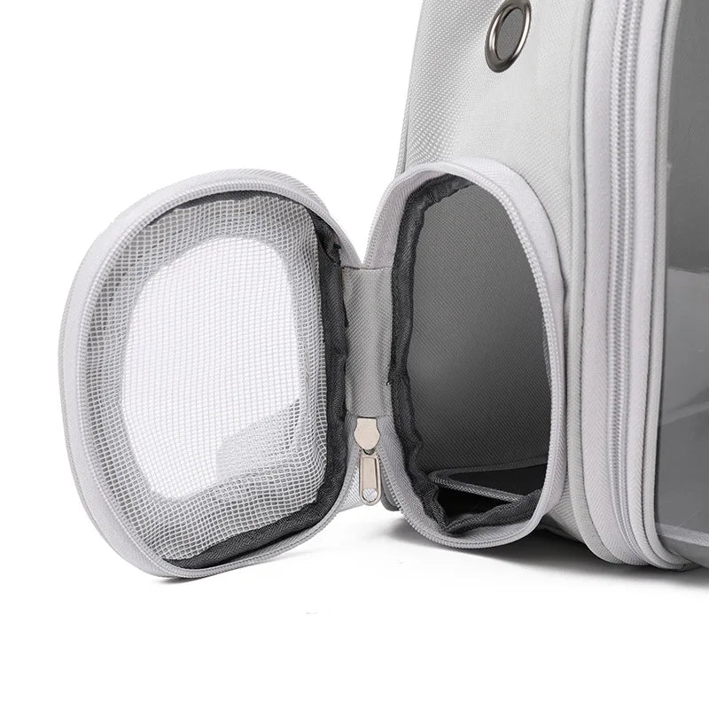 Pet Carrier Backpack Transparent Window Small Animal Puppy Cat Carrying Bag Breathable Outdoor Travel Backpack Pet Supplies