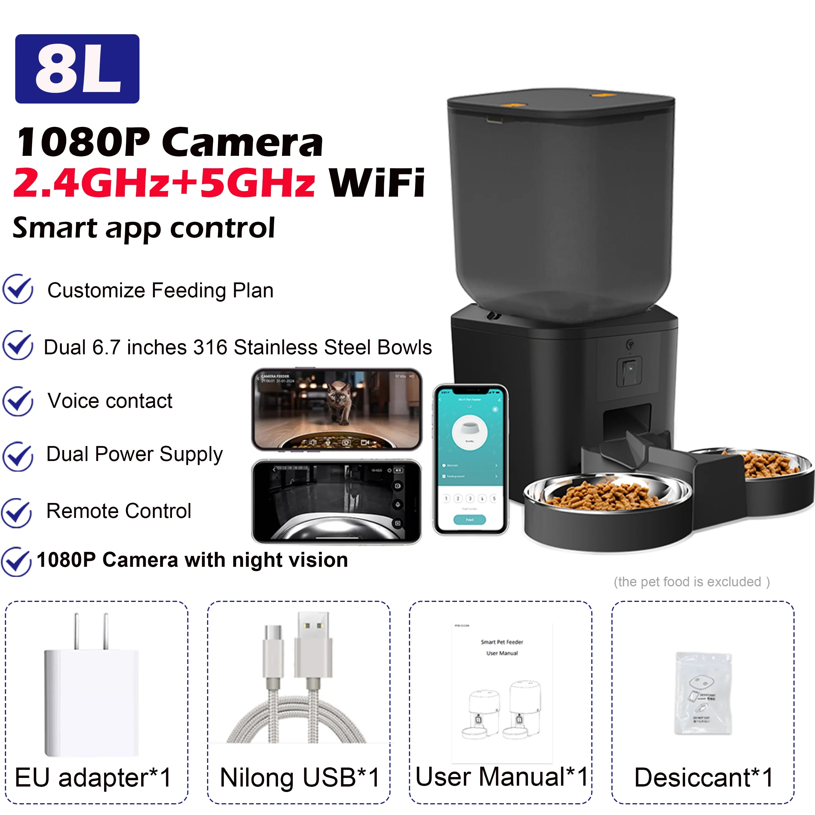 Furpipi™ Vision Pro 8L Smart Feeder