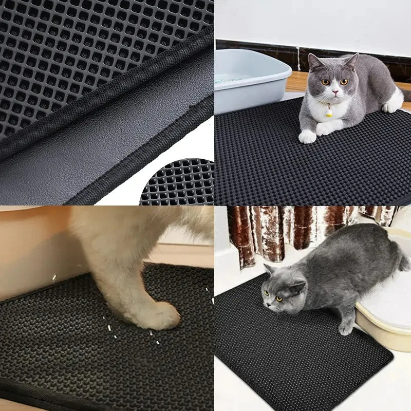 1/2/3Pcs 30x30cm Pet Litter Mat Waterproof Double Layer Pet Litter Mat Non Slip Mat Washable Cat Mat Pet Supplies
