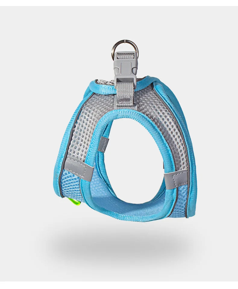Dog Harness Leash Set for Small Dogs Adjustable Puppy Cat Harness Vest French Bulldog Chihuahua Pug Outdoor Walking Lead Leash