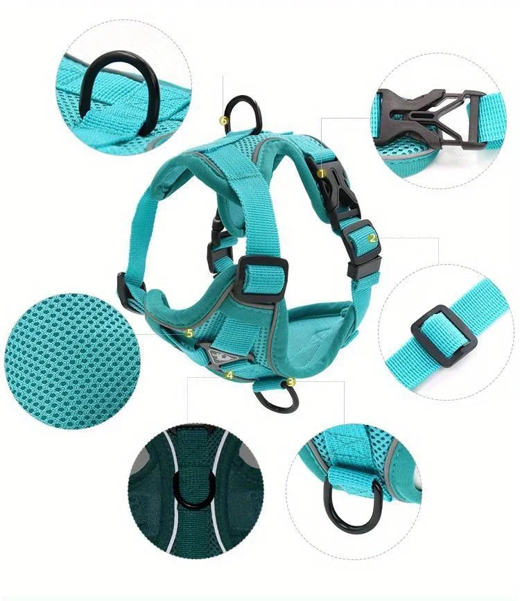 Lum iPaw™ Reflective Comfort Harness & Leash Set