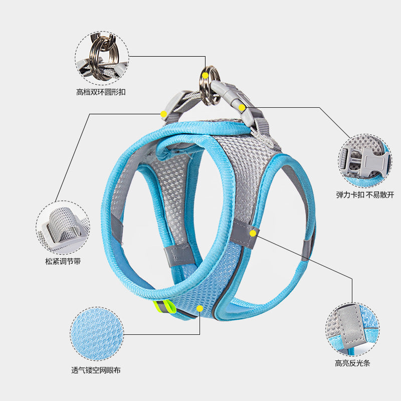 Flexi Paw™ Reflective Comfort Harness & Leash Set