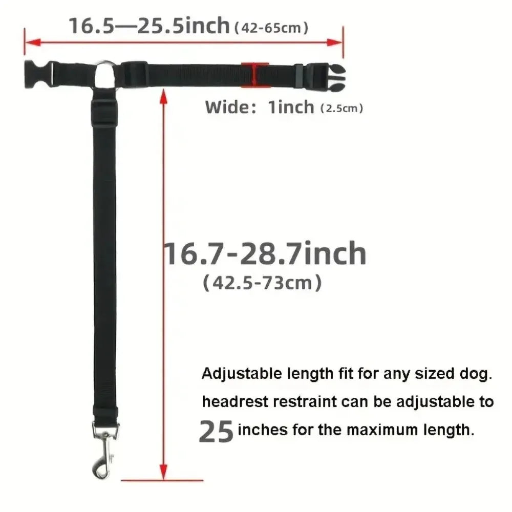 SafeRide™ Adjustable Pet Car Safety Belt
