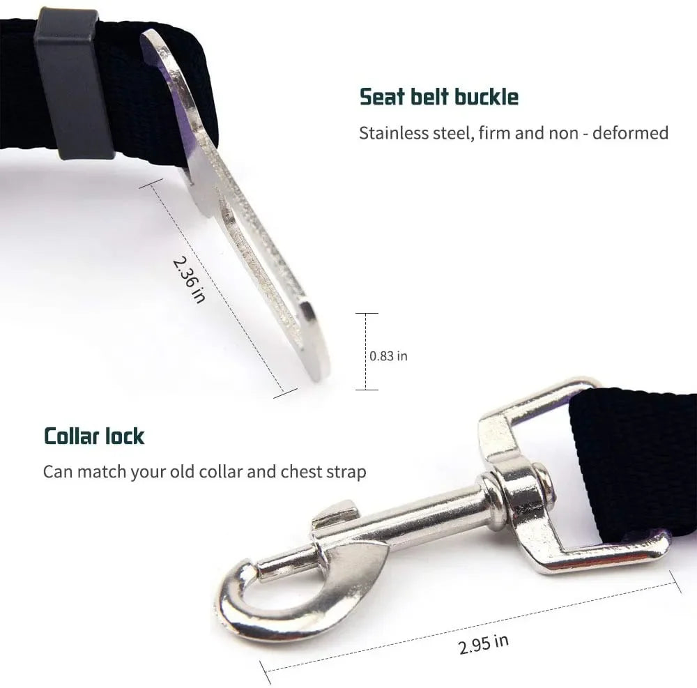 Drive Guard™ Adjustable Pet Safety Seatbelt Clip