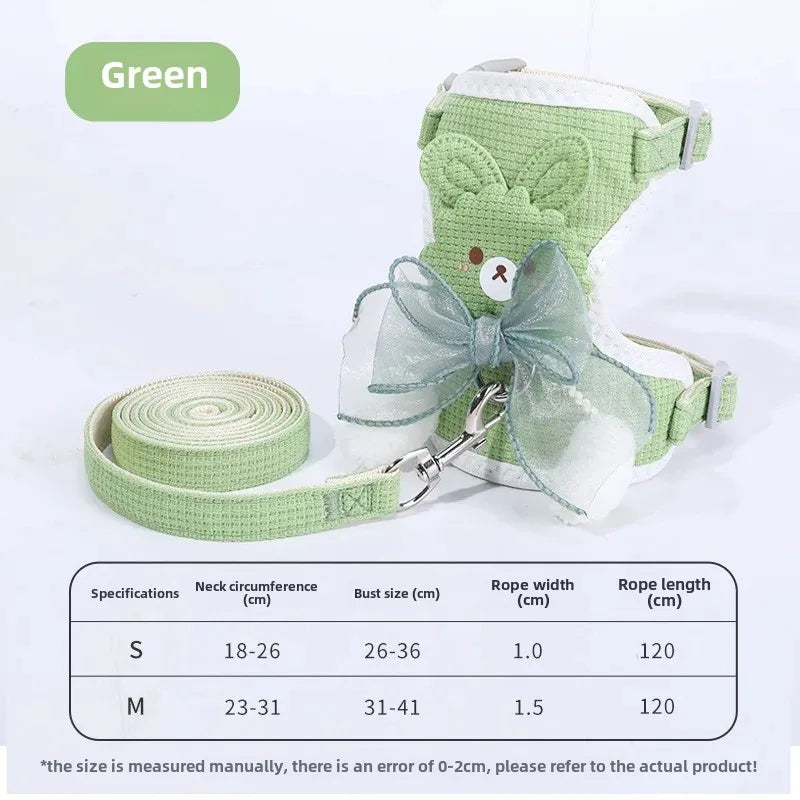 Undershirt Style Pet Leash Adjustable Cat Dog Harness Breathable Leash Convenient Pet Vest for Small Dog Cat Supplies