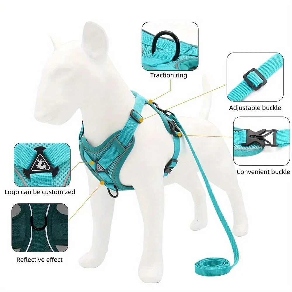Lum iPaw™ Reflective Comfort Harness & Leash Set