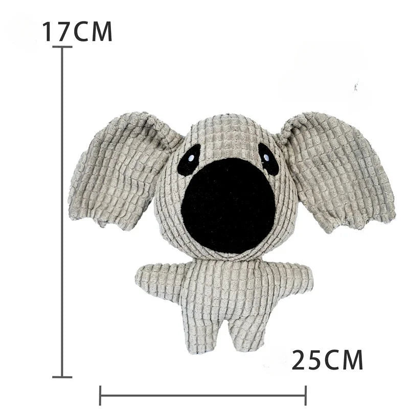 Plush Companion Sleeping Duck Dog Toys for Small Large Dogs Bite Resistant Teeth Grinding Sound Relief Duck Sound Toy