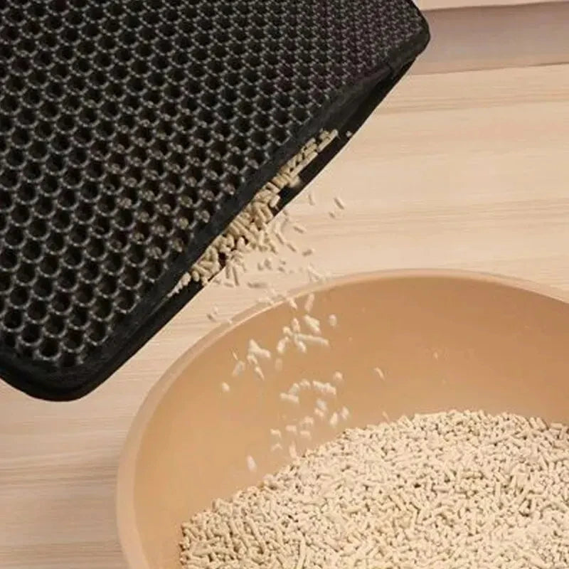 1/2/3Pcs 30x30cm Pet Litter Mat Waterproof Double Layer Pet Litter Mat Non Slip Mat Washable Cat Mat Pet Supplies