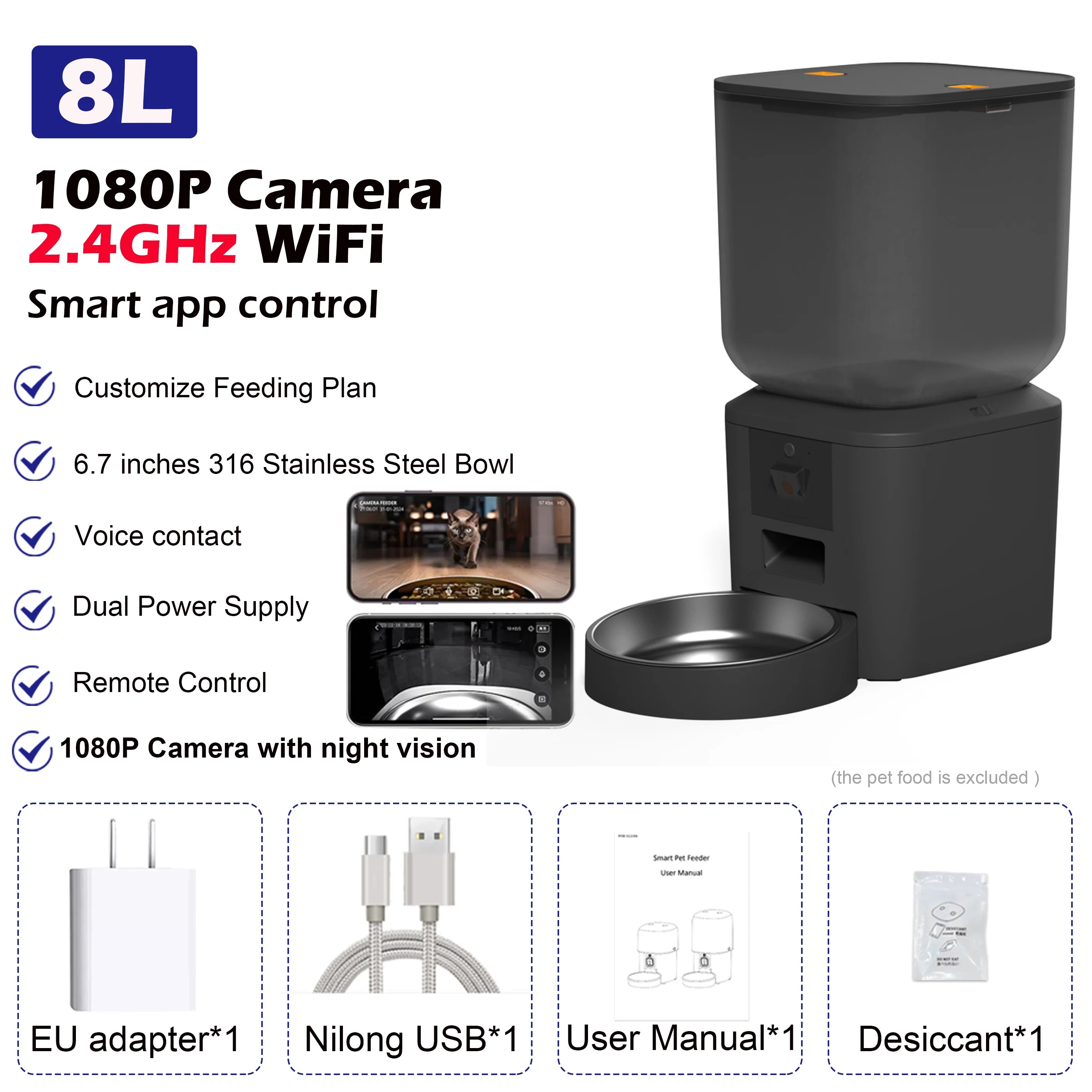 Furpipi™ Vision Pro 8L Smart Feeder