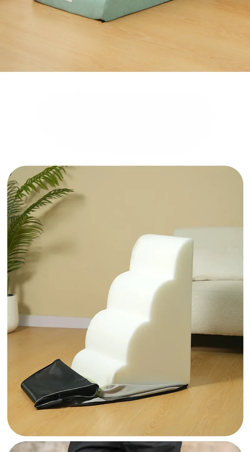 2024 Pet Ramp Dog Anti Slip Staircase Memory Sponge Detachable and Washable 3 Layer Dog and Cat Training Staircase Pet Supplies