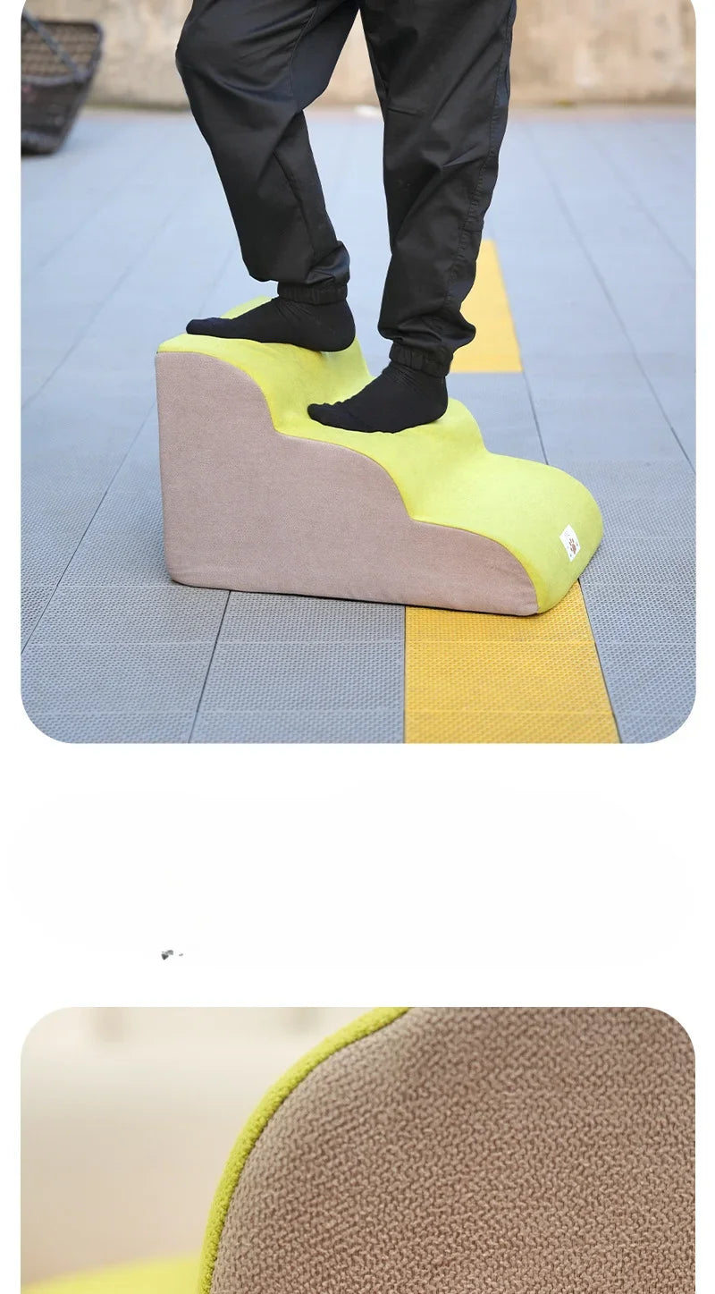 2024 Pet Ramp Dog Anti Slip Staircase Memory Sponge Detachable and Washable 3 Layer Dog and Cat Training Staircase Pet Supplies