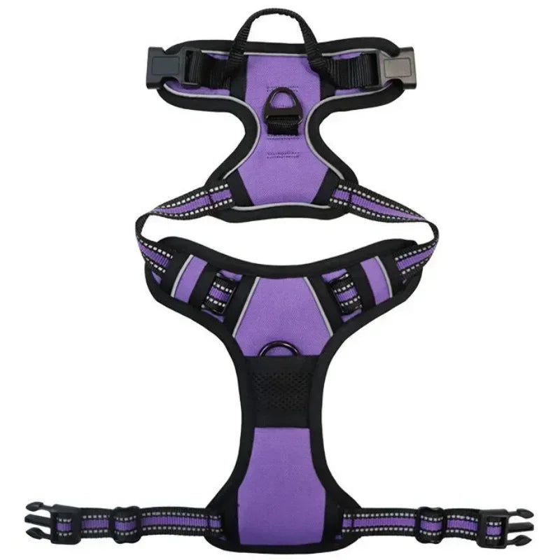 Reflective Adjustable Breathable Vest Chest Strap for Small Medium Large Dogs Pet Dog Harness Cat Puppy Collar Dog Accessoires